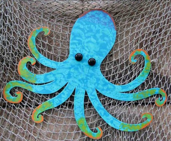 Octopus Metal Wall Art