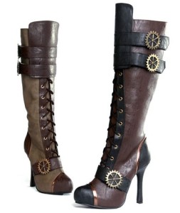 Steampunk on sale leather boots