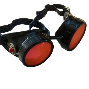 Steampunk Victorian Goggles welding Glasses diesel punk--limited GGG-red