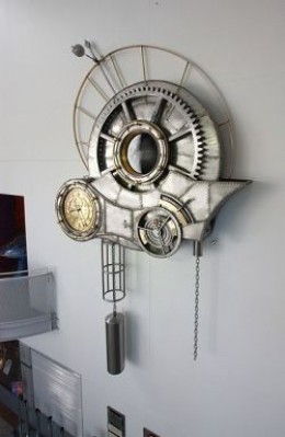 Steampunk wall clock