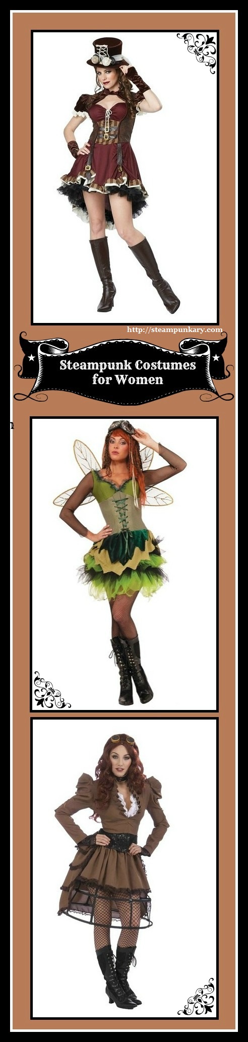 Steampunk costumes for women
