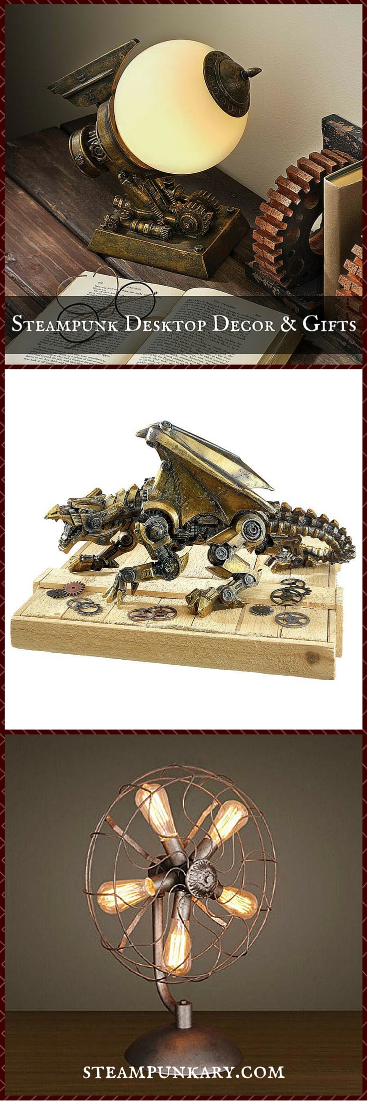 Steampunk Desktop Decor