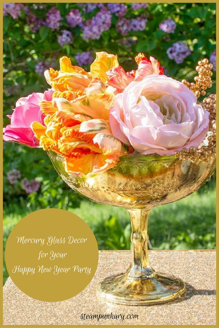 Shimmer & Shine with Mercury Glass Decor for Your Happy New Year Party