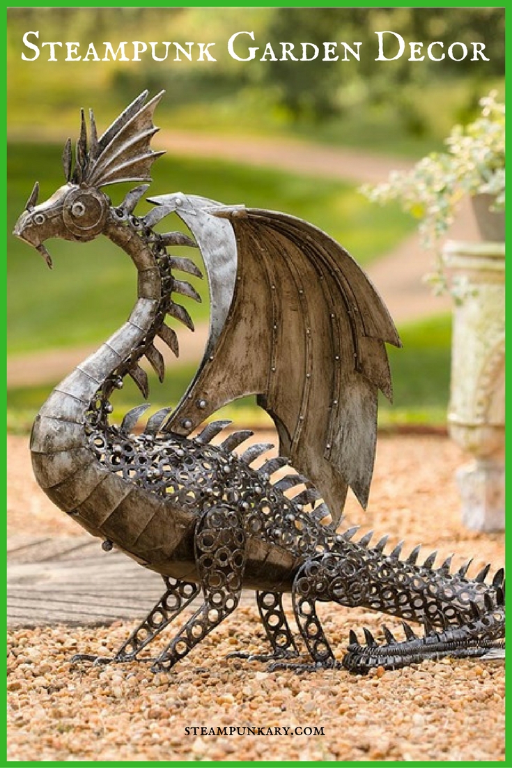 Steampunk Garden Decor