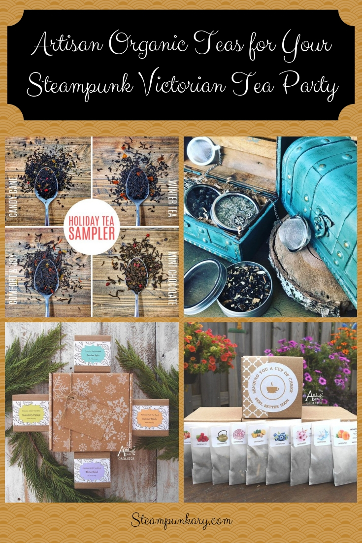 Artisan Organic Teas for Your Steampunk Victorian Tea Party