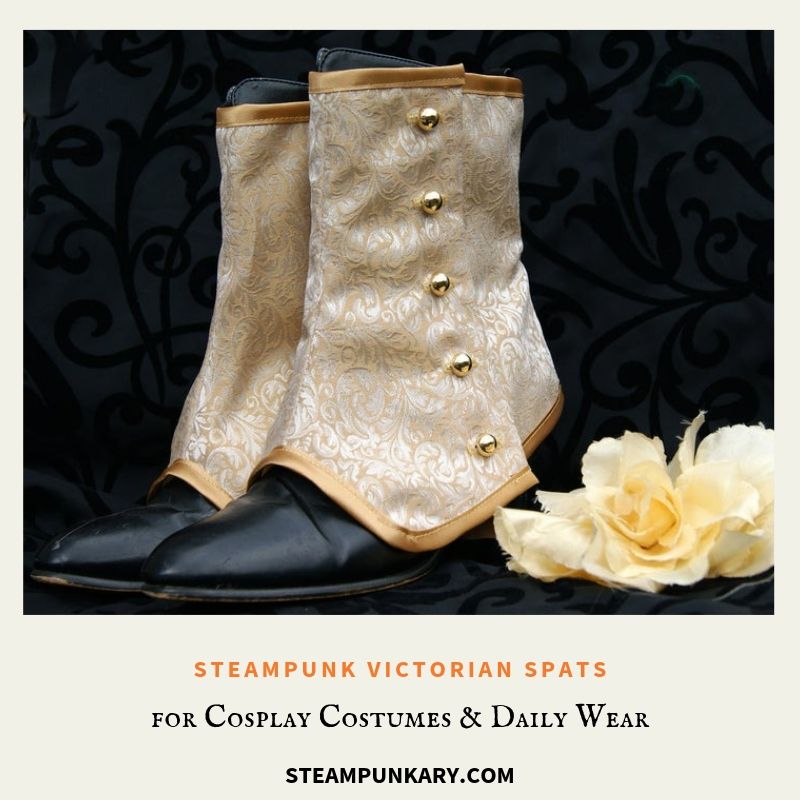 Steampunk Victorian Spats for Cosplay Costumes & Daily Wear