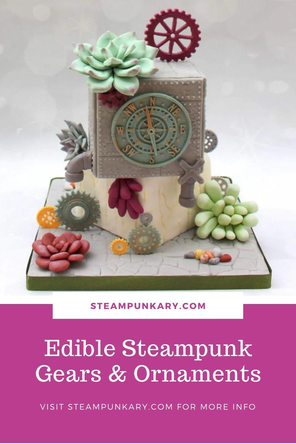 Edible Steampunk Gears & Ornaments for a Steampunk Birthday Party