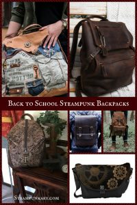 Back to School Steampunk Backpacks for Students