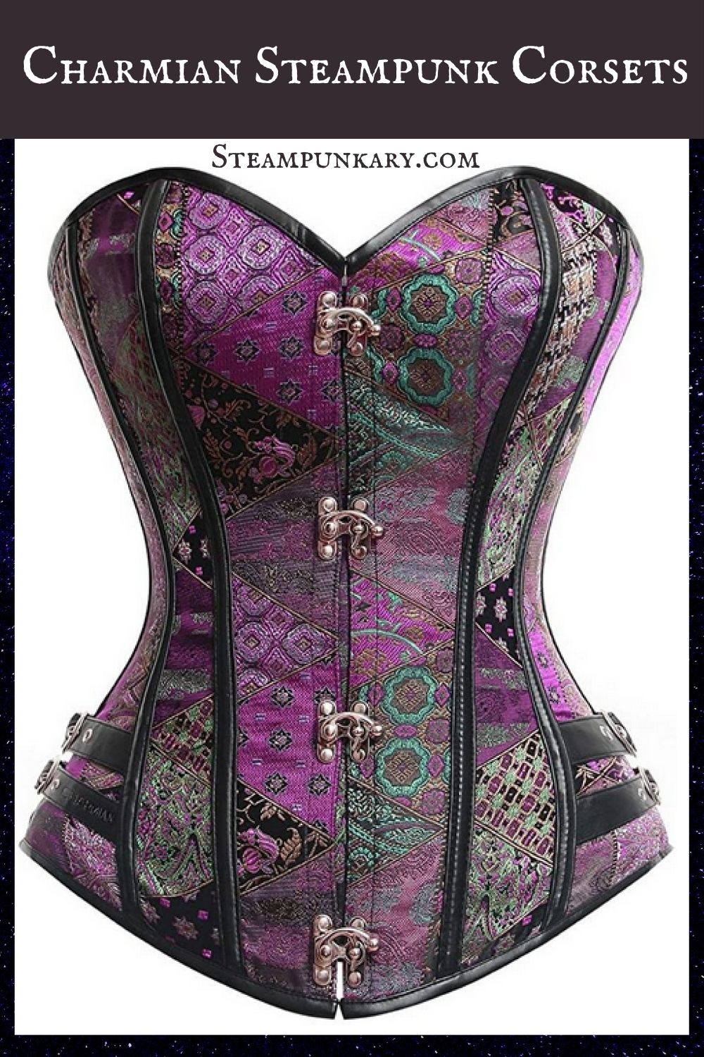 Renaissance Lace Up Vintage Boned Bustier Corset with Garters – Charmian  Corset