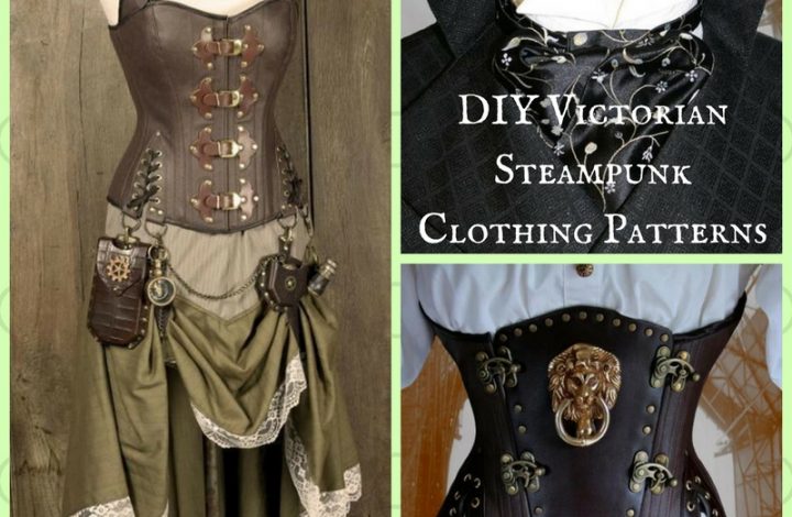 Unique DIY Victorian Steampunk Clothing Patterns from Harlots and Angels