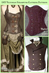 DIY Victorian Steampunk Clothing Patterns from Harlots and Angels