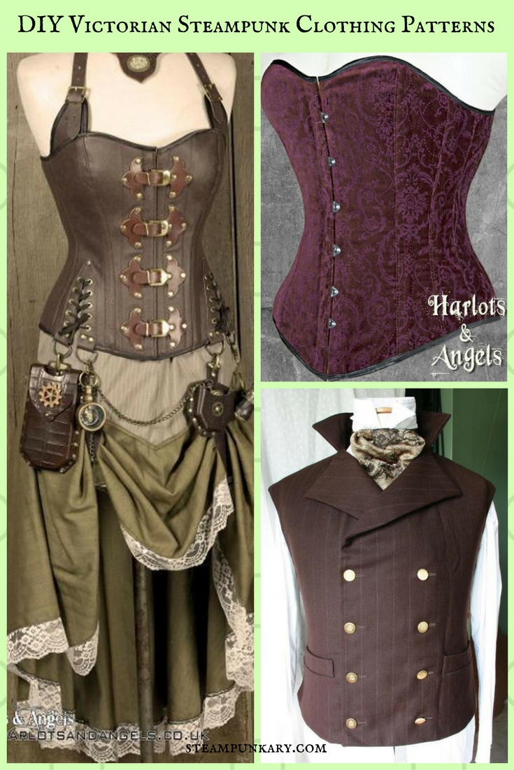 Cravat Neck Tie Sewing Pattern Pdf Download Steampunk