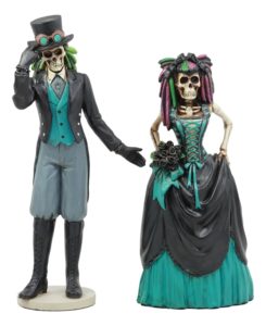 Day of the Dead Steampunk Skeleton Bride and Groom