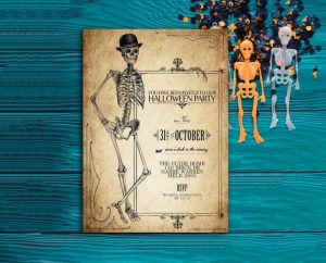 Printable Vintage Halloween Invitations
