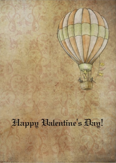 Personalized Steampunk Valentine Cards