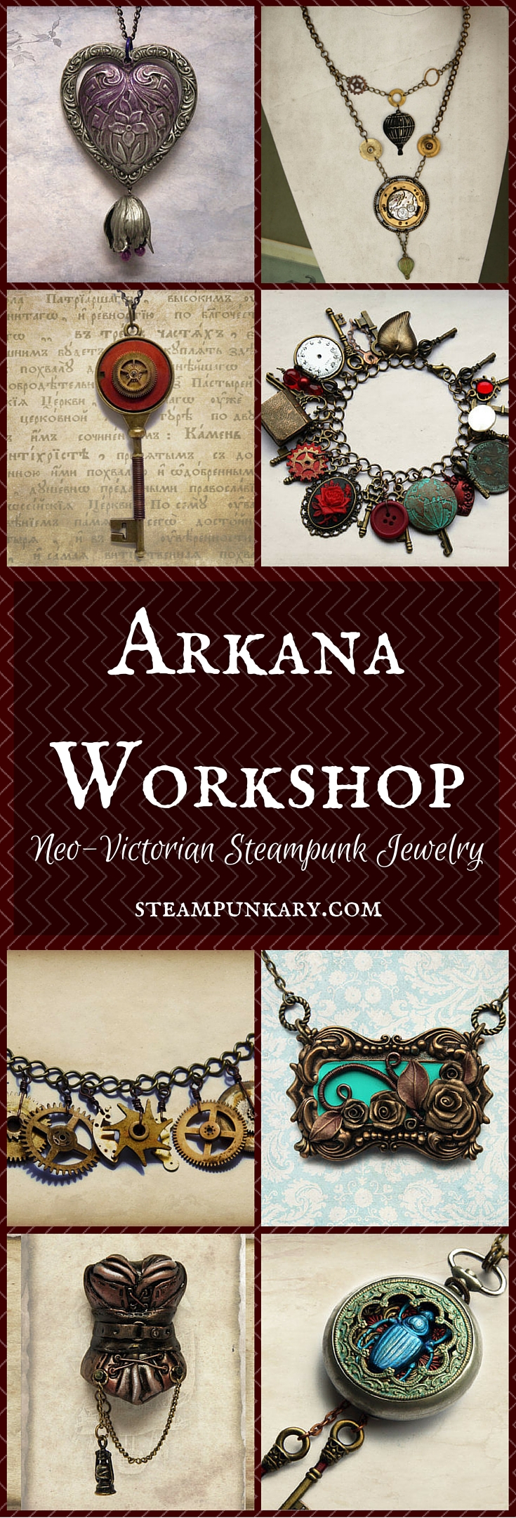 Neo-Victorian and Gothic Steampunk Jewelry