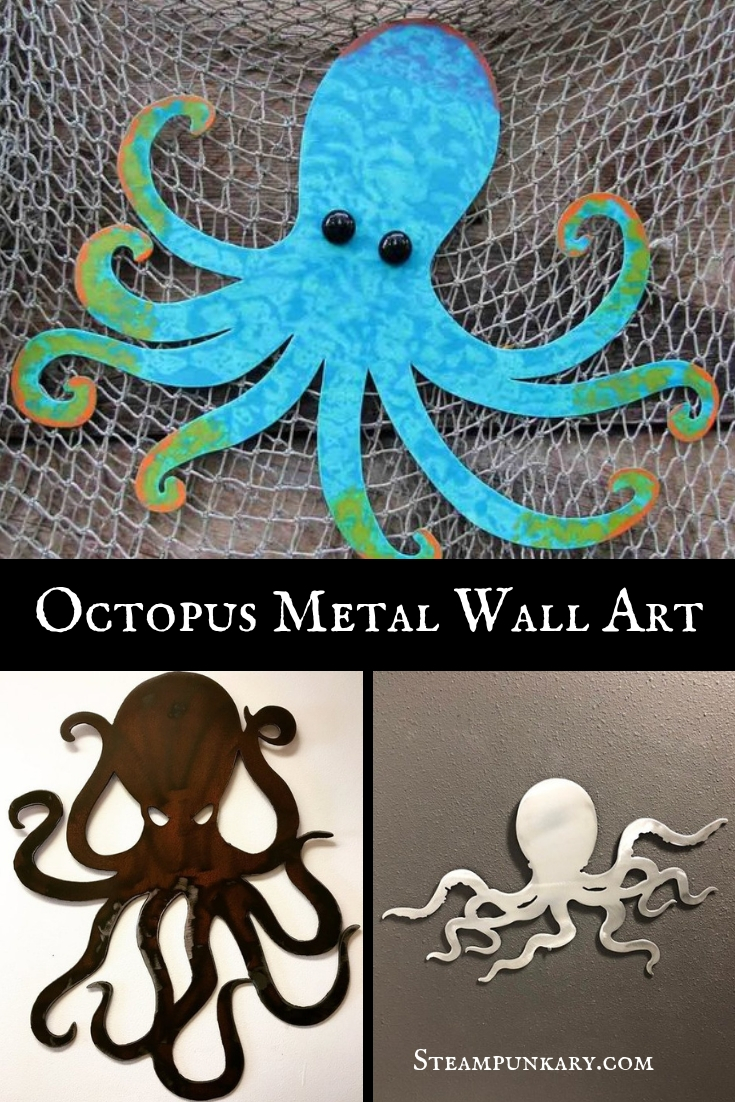 Octopus Metal Wall Art