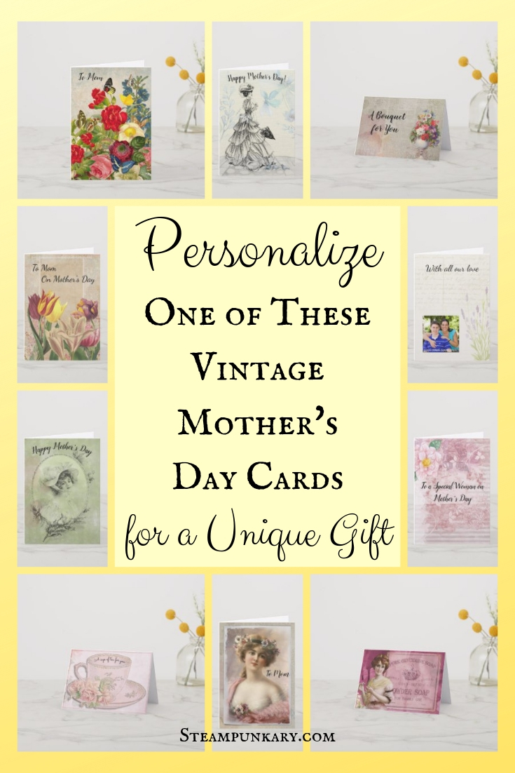 Personalize One of These Vintage Mothers Day Cards for a Unique Gift