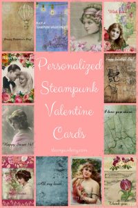 Personalized Steampunk Valentine Cards