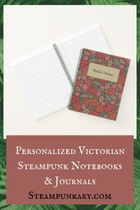 Personalized Victorian Steampunk Notebooks & Journals