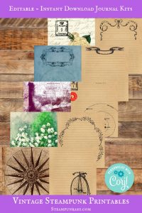 Printable Journal Kits and Papers from Coffee and Teas