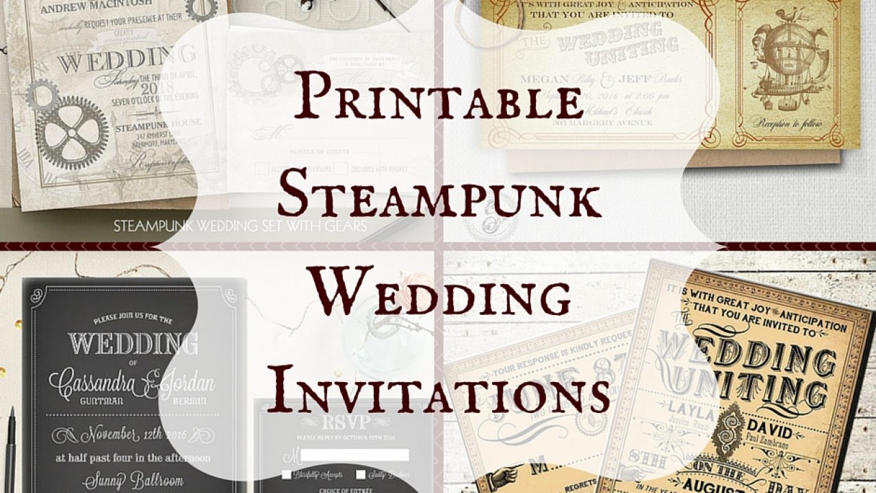 steampunk wedding clipart