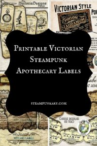 Printable Victorian Steampunk Apothecary Labels