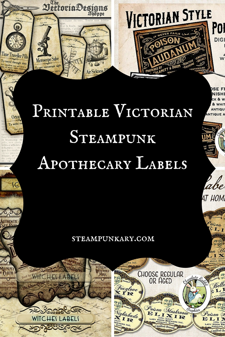 victorian bottle labels