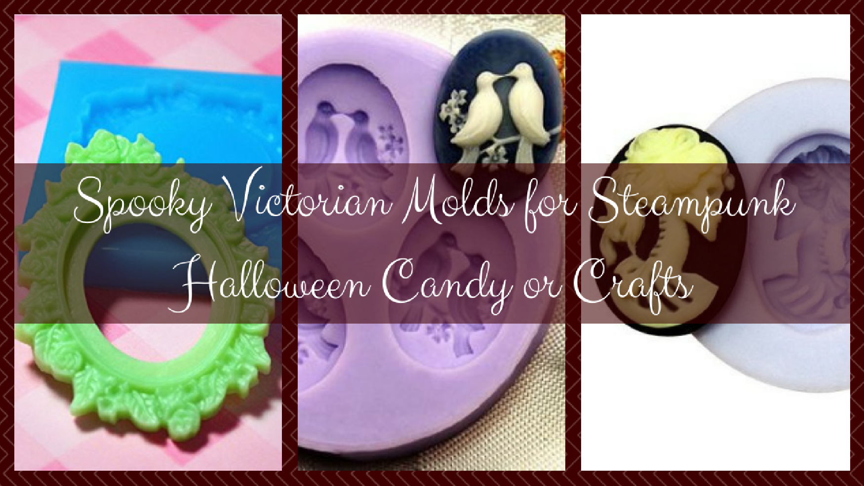 Spooky Victorian Molds for Steampunk Halloween Candy or Crafts