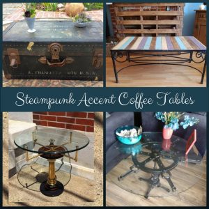 Steampunk Accent Coffee Tables