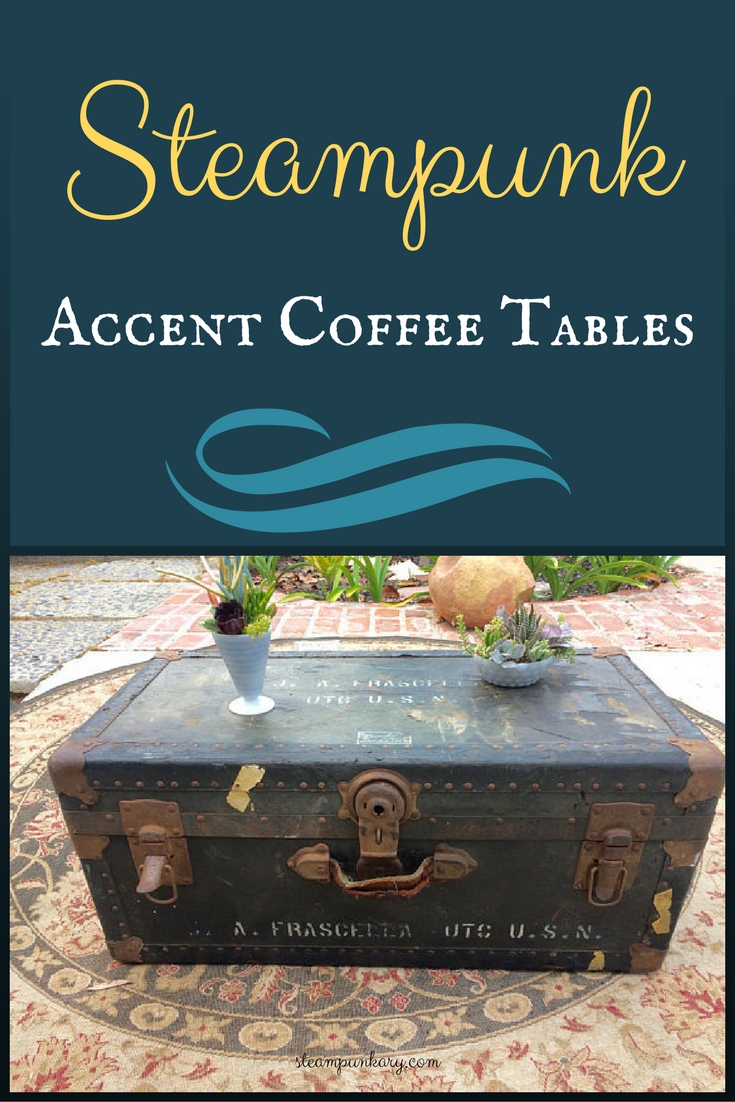 Steampunk Accent Coffee Tables