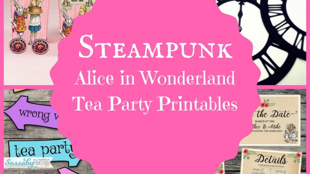 Alice in Wonderland Party Decorations & Games Printable Kit INSTANT  DOWNLOAD Mad Hatters Teaparty, Wonderland Party, Alicewonderland (Instant  Download) 