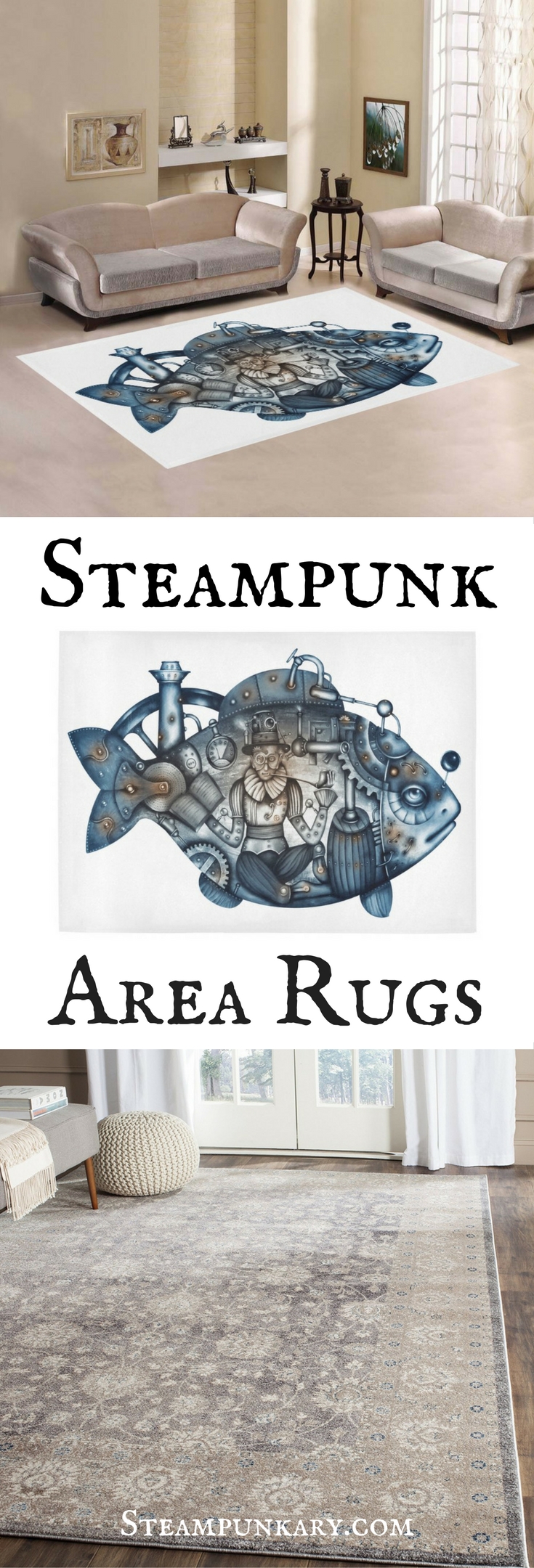 Steampunk Area Rugs