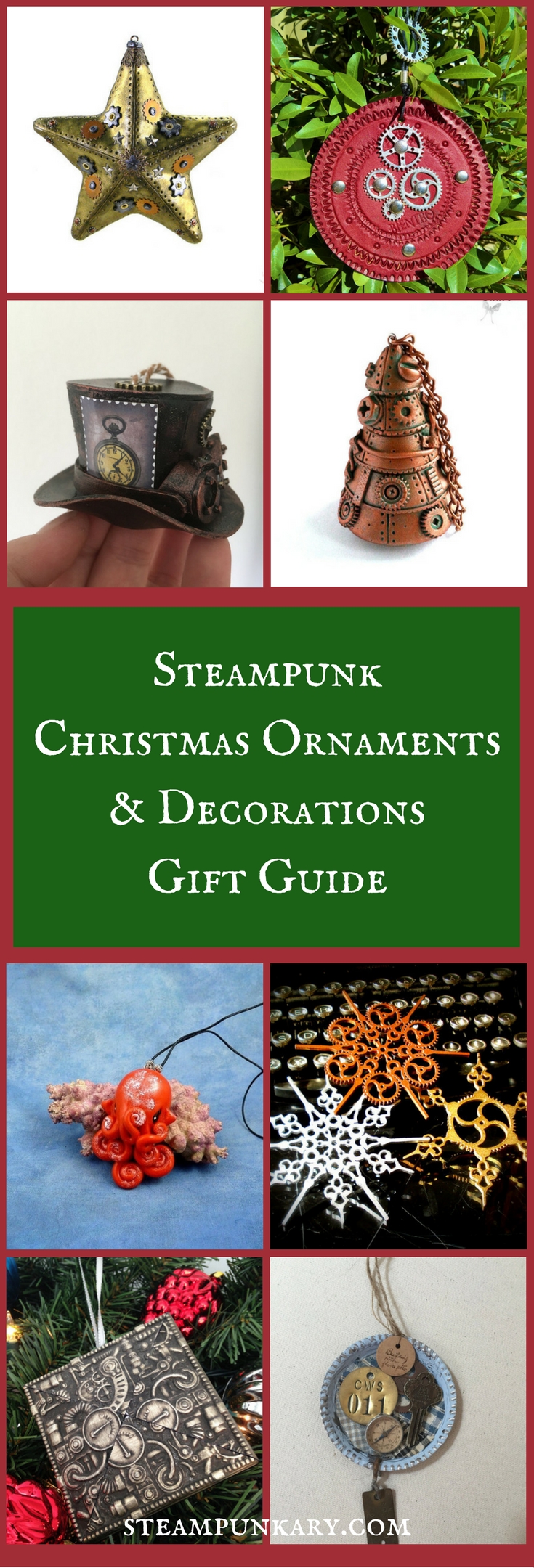 Steampunk Christmas Ornaments & Decorations Gift Guide