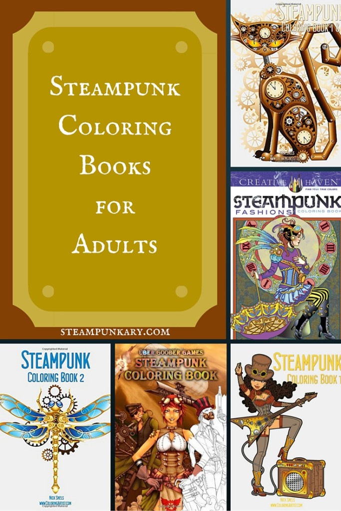 Steampunk Coloring Books for Adults