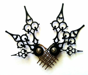 Steampunk Hair Pick Mariposa