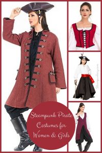 Steampunk Pirate Costumes for Women and Girls