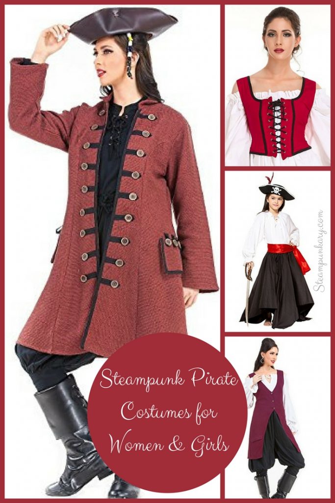 Steampunk Pirate Costumes for Women and Girls - Steampunkary