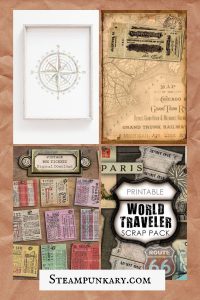 Steampunk Travel Printables