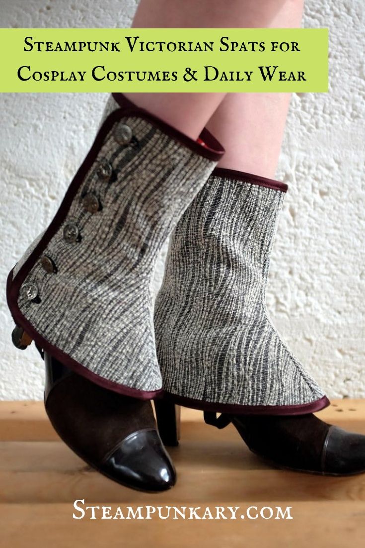 Steampunk Victorian Spats for Cosplay Costumes & Daily Wear