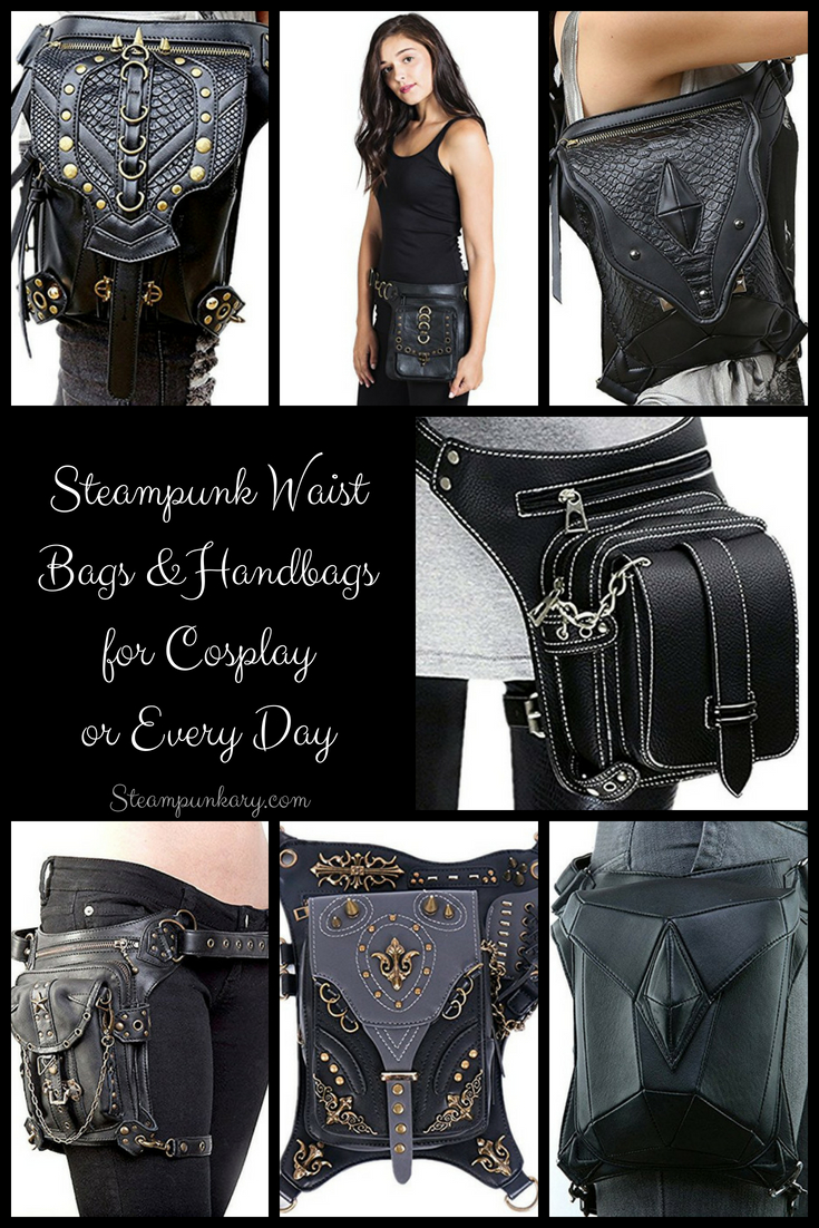 Steampunk Waist Bags and Handbags for Cosplay or Every Day