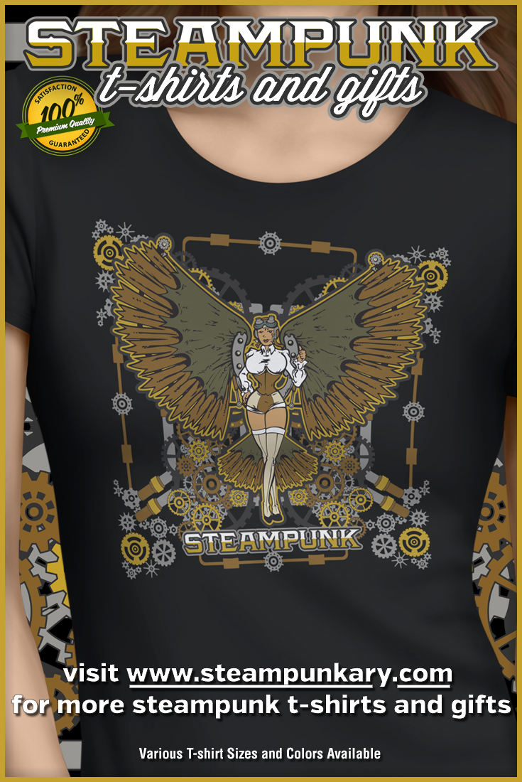 Unique Steampunk T-Shirts for Men, Women & Youth