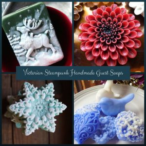 Victorian Steampunk Handmade Guest Soaps