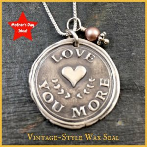 Vintage-Style Wax Seal Necklaces are Ideal Gifts for Mother’s Day